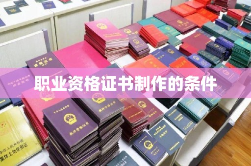 新巴尔虎右旗职业资格证书制作的条件