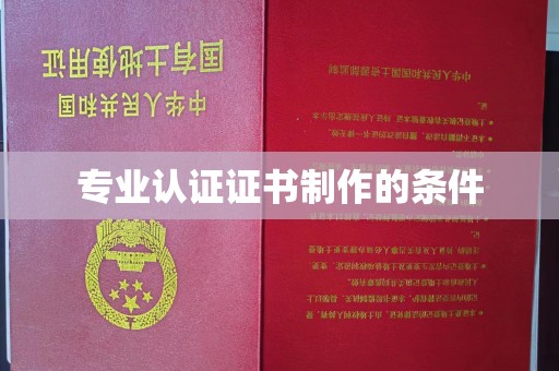 新巴尔虎右旗专业认证证书制作的条件