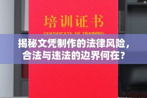 新巴尔虎右旗揭秘文凭制作的法律风险，合法与违法的边界何在？