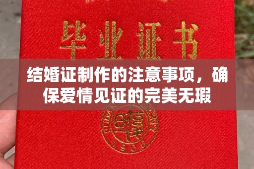 新巴尔虎右旗结婚证制作的注意事项，确保爱情见证的完美无瑕