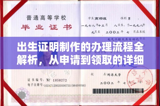 新巴尔虎右旗出生证明制作的办理流程全解析，从申请到领取的详细指南