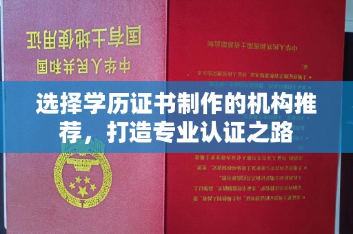 新巴尔虎右旗选择学历证书制作的机构推荐，打造专业认证之路